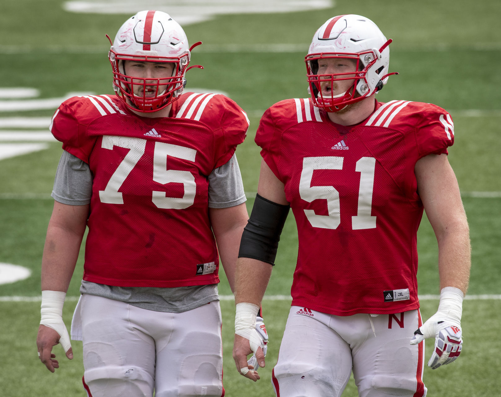 Nebraska football practice, 4.17